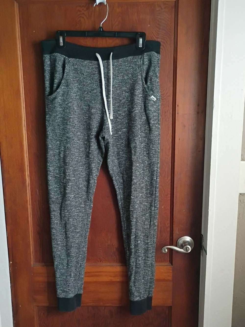 Vans Men's Dark Gray Knit Joggers with Drawstring